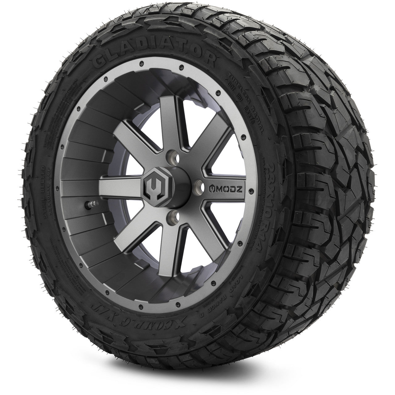 MODZ® 14" Assault Gunmetal - Lifted Tires and Wheels Combo