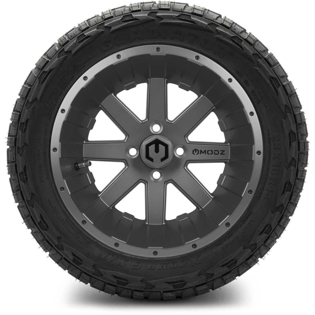 MODZ® 14" Assault Gunmetal - Lifted Tires and Wheels Combo