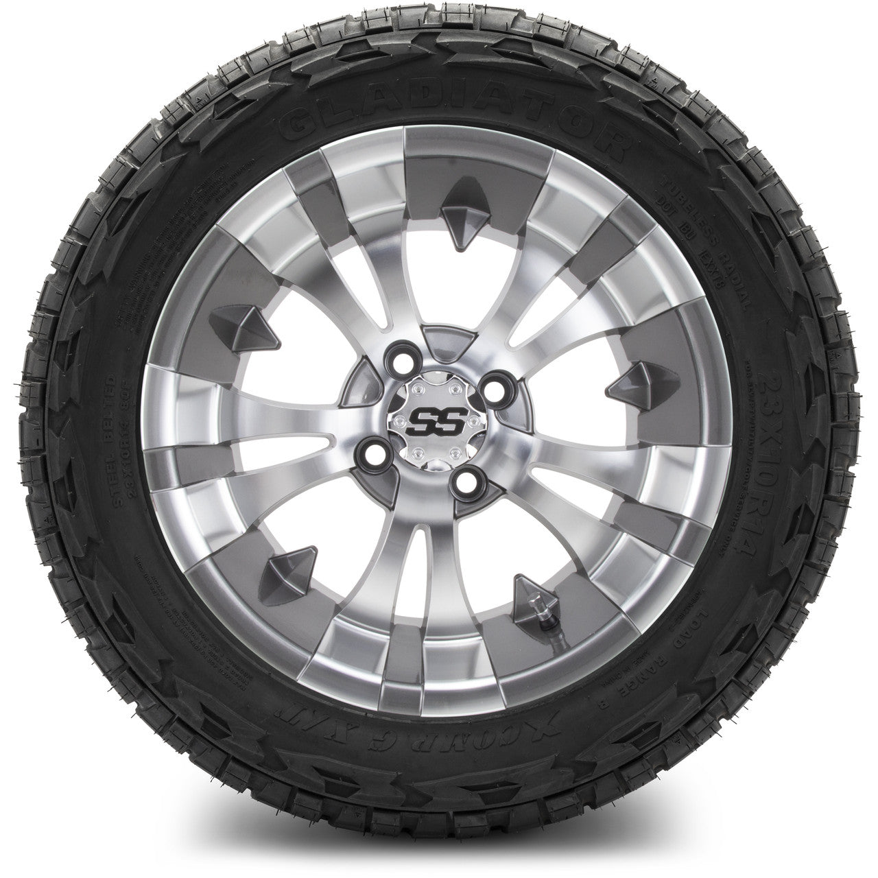 MODZ® 14" Vampire Gunmetal - Lifted Tires and Wheels Combo