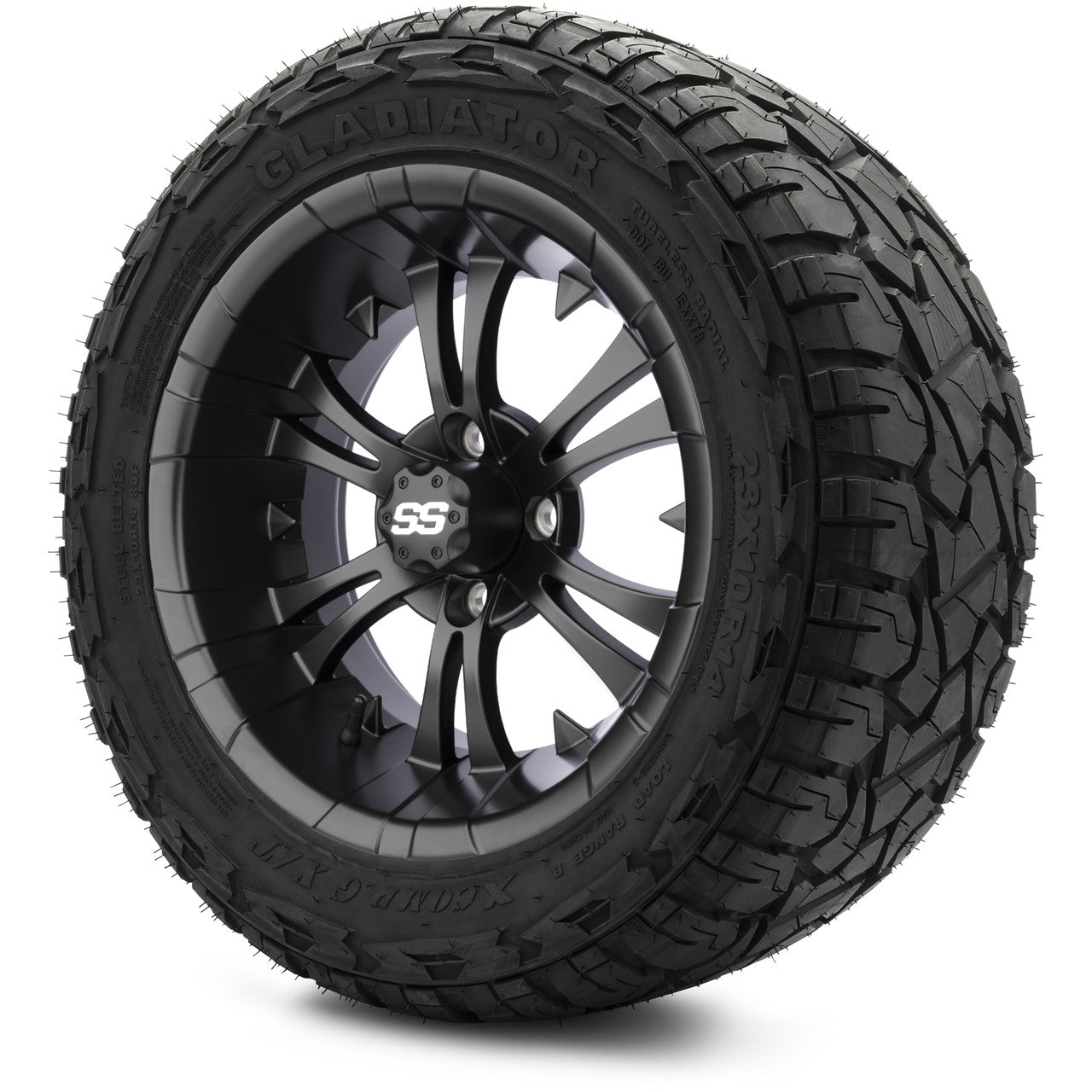 MODZ® 14" Vampire Matte Black Lifted Tire and Wheel Combo