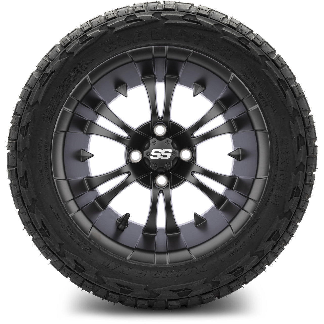 MODZ® 14" Vampire Matte Black Lifted Tire and Wheel Combo