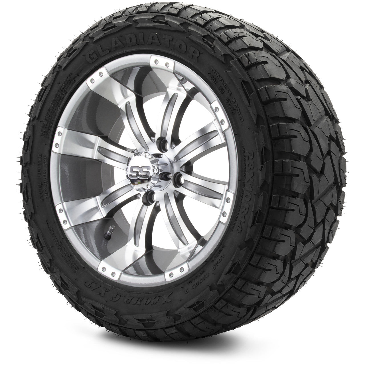 MODZ® 14" Tempest Gunmetal - Lifted Tires and Wheels Combo