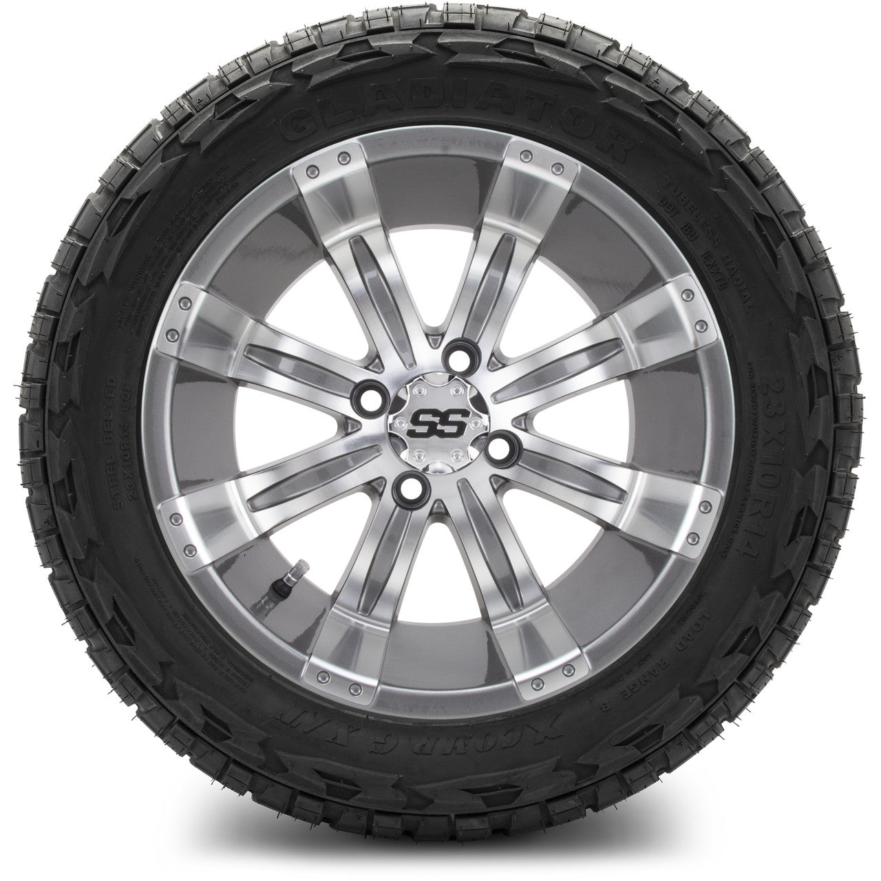 MODZ® 14" Tempest Gunmetal - Lifted Tires and Wheels Combo