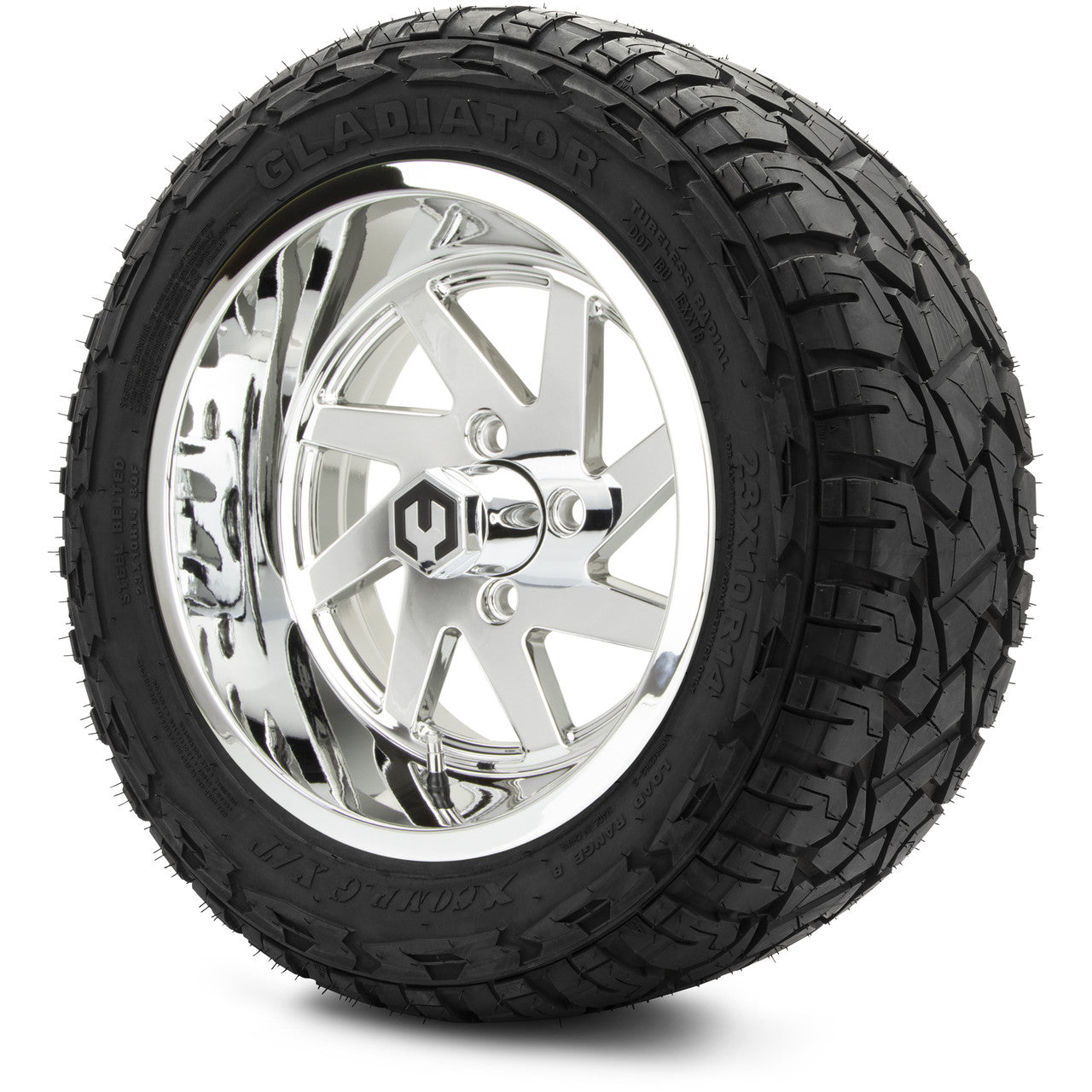 MODZ® 14" Fury Chrome - Lifted Tires and Wheels Combo