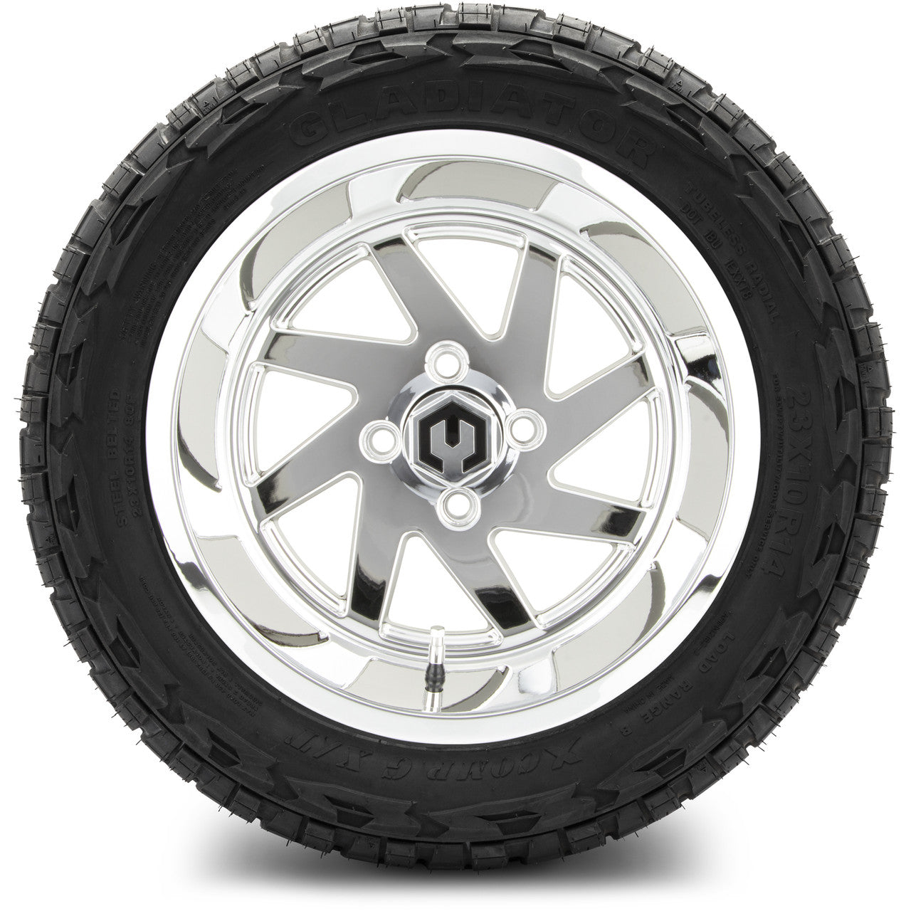 MODZ® 14" Fury Chrome - Lifted Tires and Wheels Combo