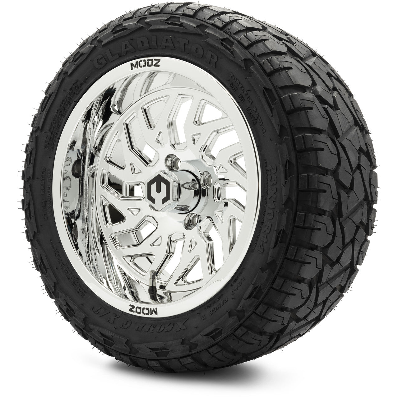 MODZ® 14" Carnage Chrome - Lifted Tires and Wheels Combo