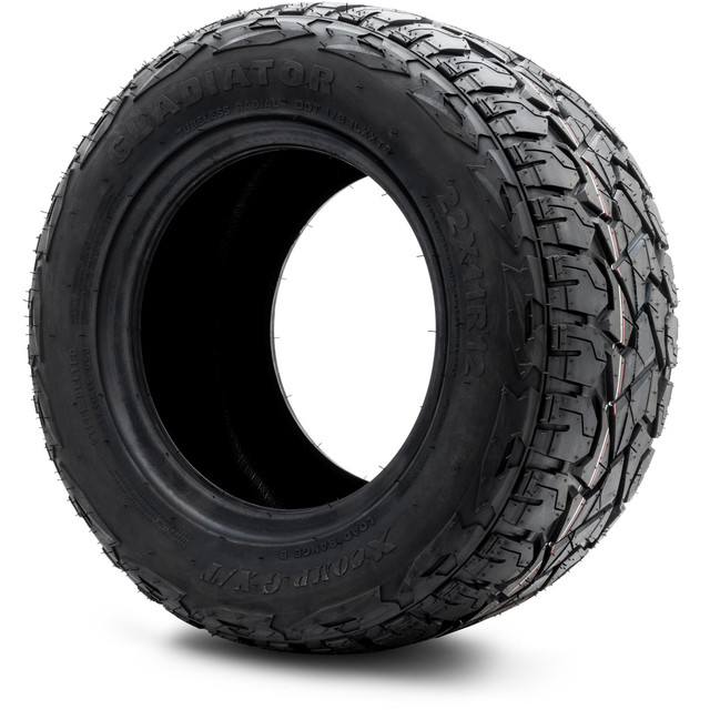 Xcomp® Gladiator 22x11-R12 Steel Belted Radial Golf Cart Tire