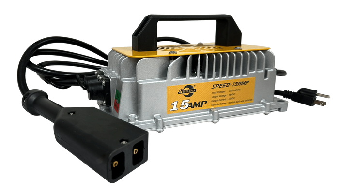 CHEZ02 – STEELENG 36V Charger EZGO TXT and RXV 15AMP