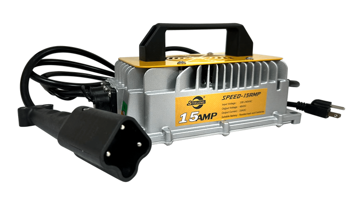 CHYM02 – STEELENG 48V Charger Yamaha G29 (Drive) and Drive 2 (15AMP)