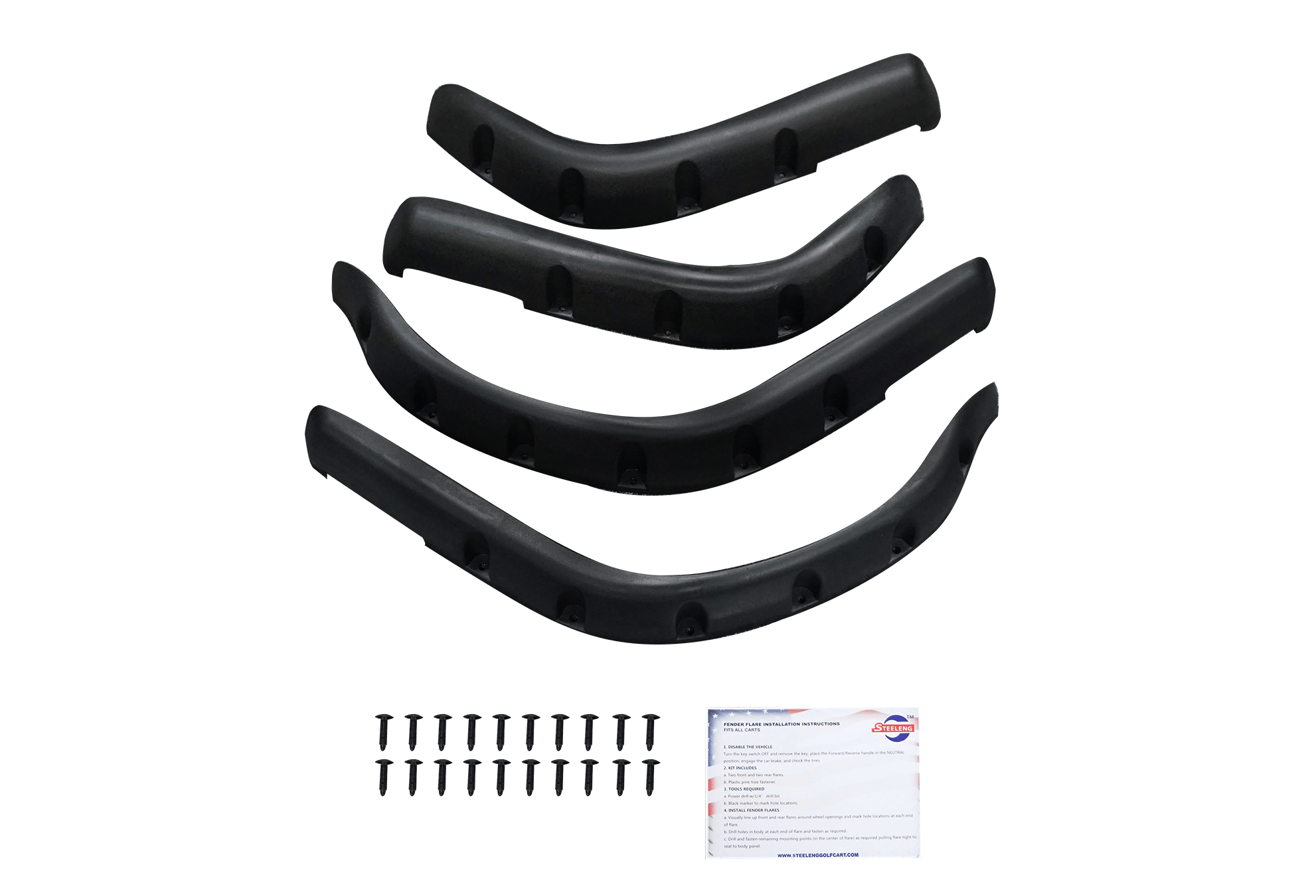 FFRX01 – SGC Fender Flares for EZGO RXV (Full Set)
