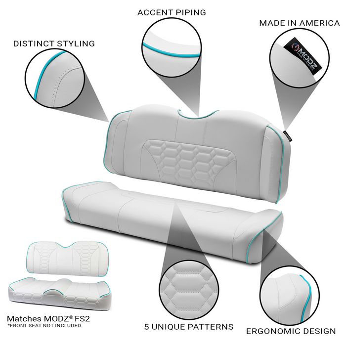 MODZ® RSC2 Rear Seat Cushion - White