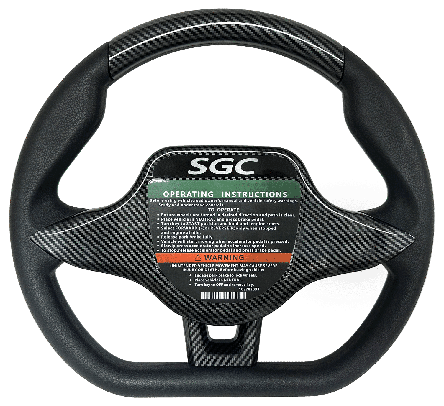 WA0007 – SGC SW07 STEERING WHEEL – Sport Version – Carbon Fiber