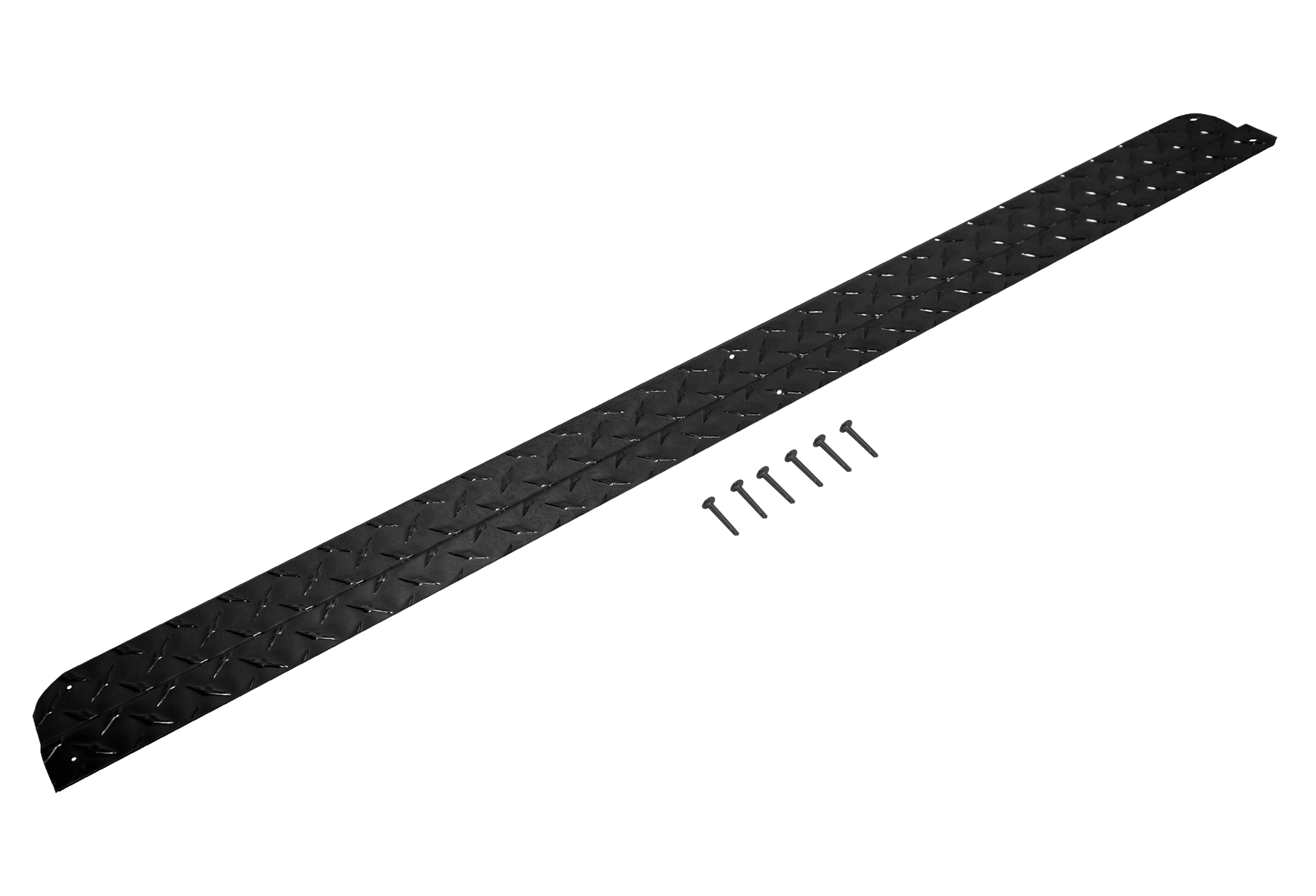 KPDS02 – SGC Kick Plate Black Powder Coated Aluminum Diamond Plate for Club Car DS (1982-up)