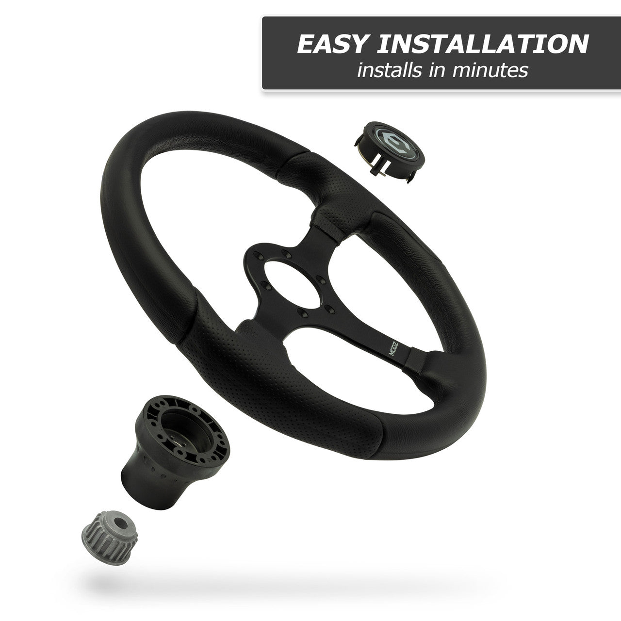 MODZ Driskill Golf Cart Steering Wheel w/Adapter