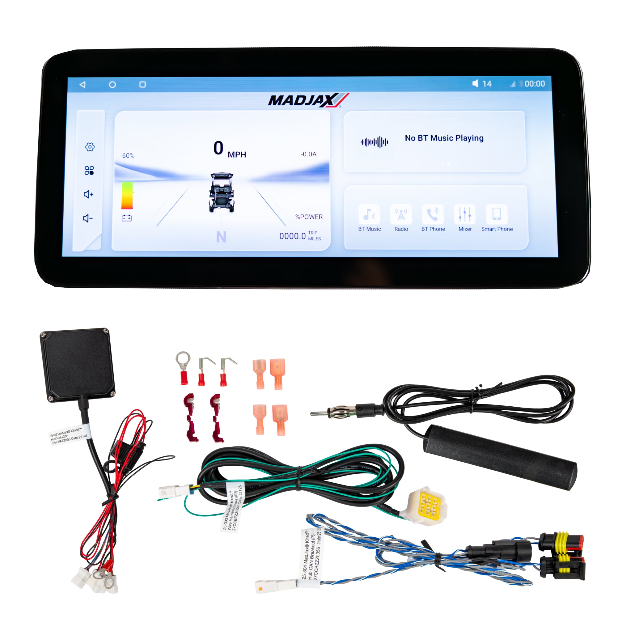 MadJax Kinect 12.3" Display Screen with Hub and Wire Harnesses