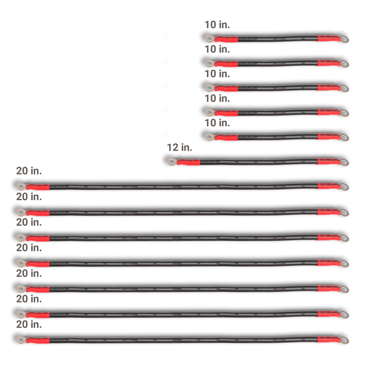 MODZ® EZGO 4-Gauge Complete Battery Cable Set