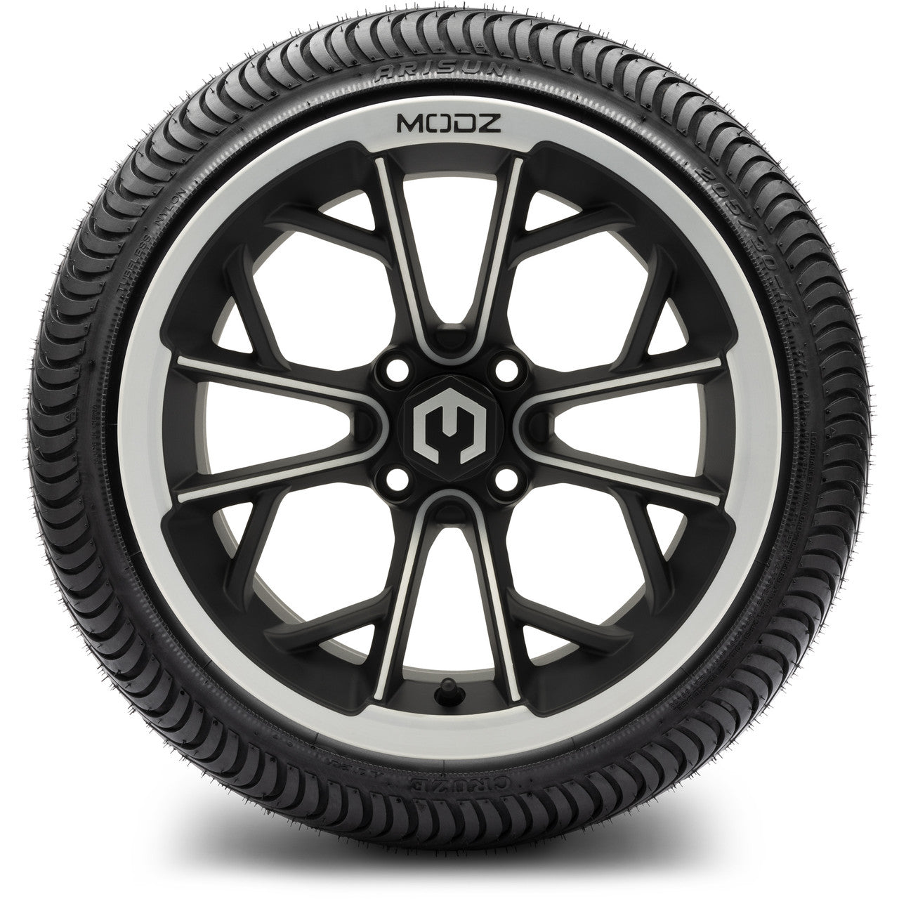 MODZ® 14" Havoc Machined Matte Black - LowPro Street Tire and Wheels Combo