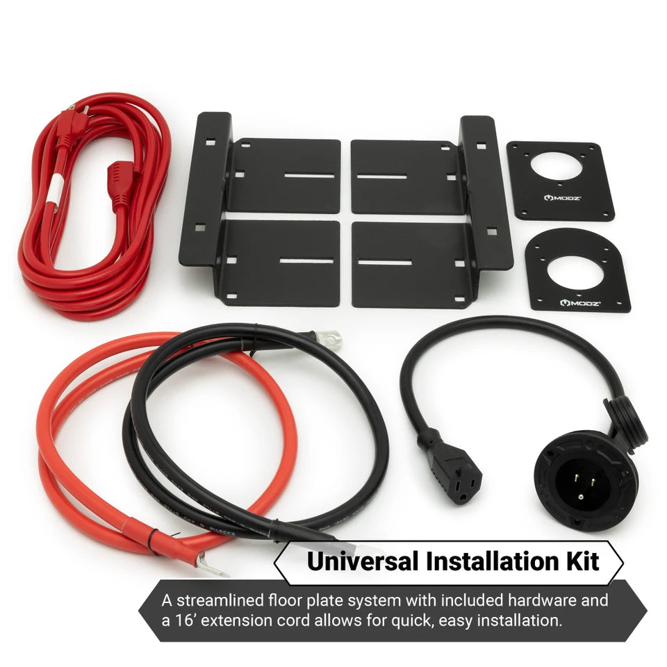 MODZ® Universal 48 Volt (51.2V) 105Ah Slim Lithium Golf Cart Battery Bundle with Built-In Heater