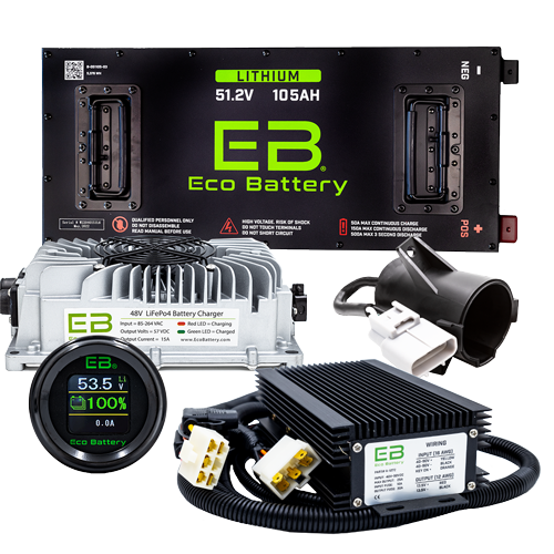 ECOBattery Lithium Advanced EV EV1 51V 105Ah Bundle "Skinny"