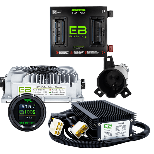 Eco Battery Lithium Club Car Precedent 2004-08 51V 72Ah Bundle