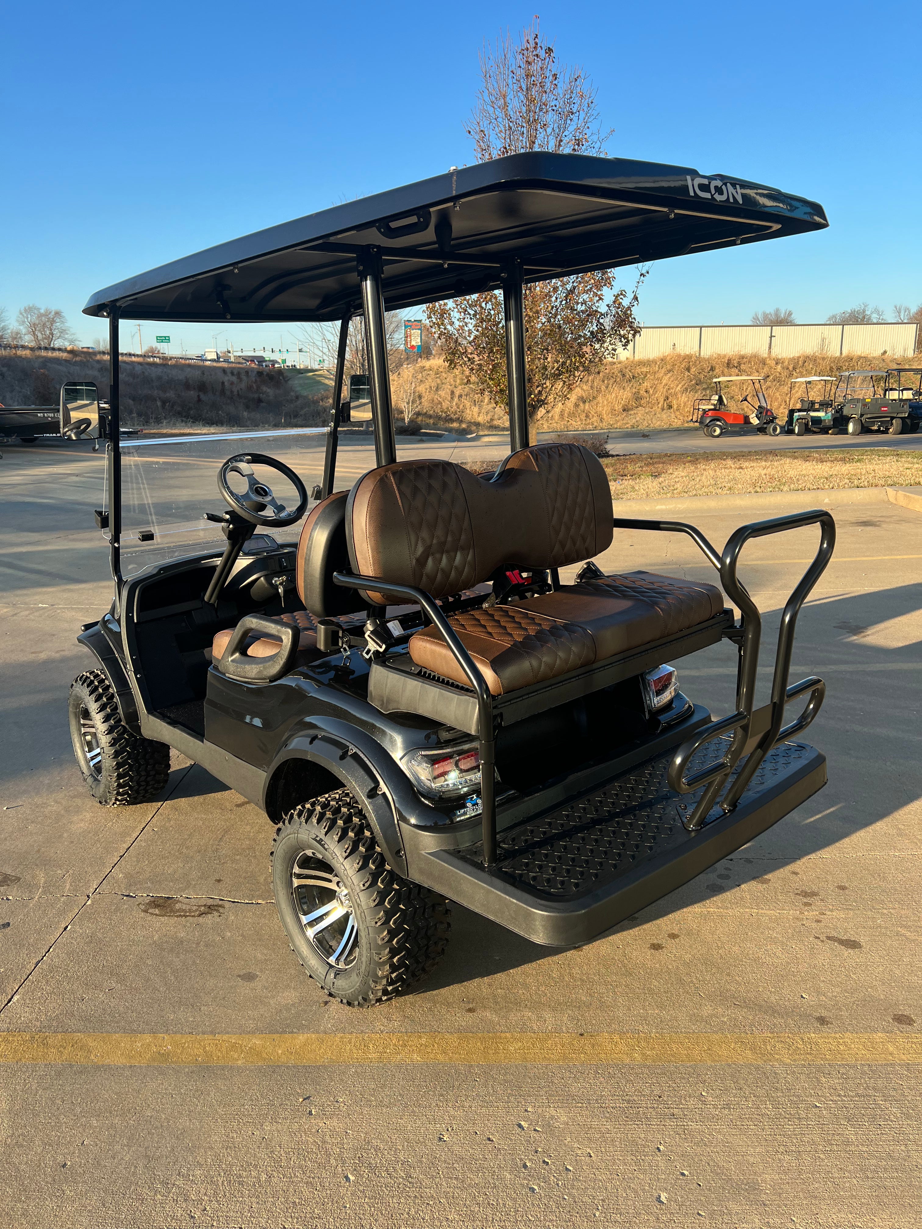 ICON EV Custom Seat Covers Briar Diamond Stitch