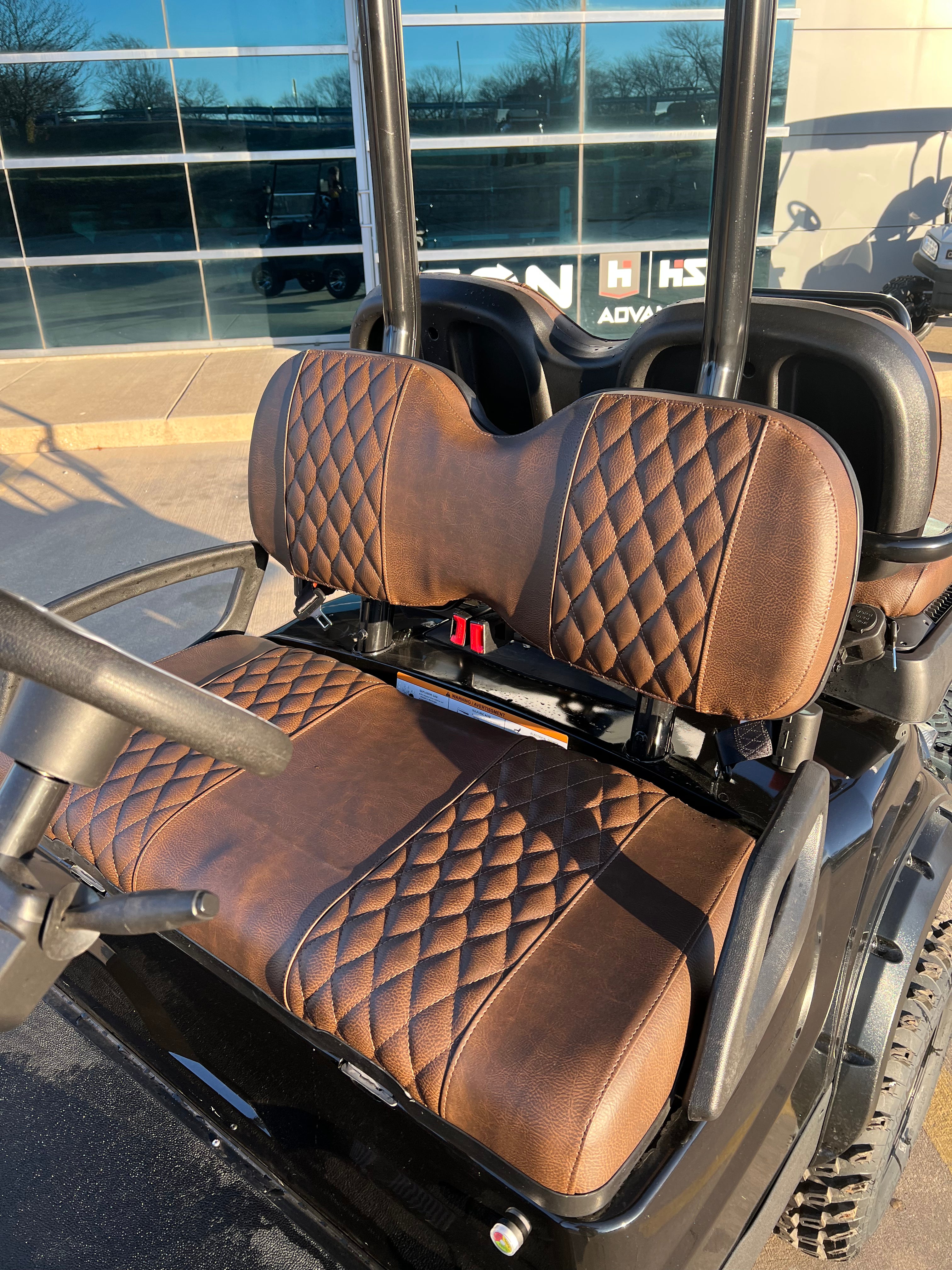 ICON EV Custom Seat Covers Briar Diamond Stitch