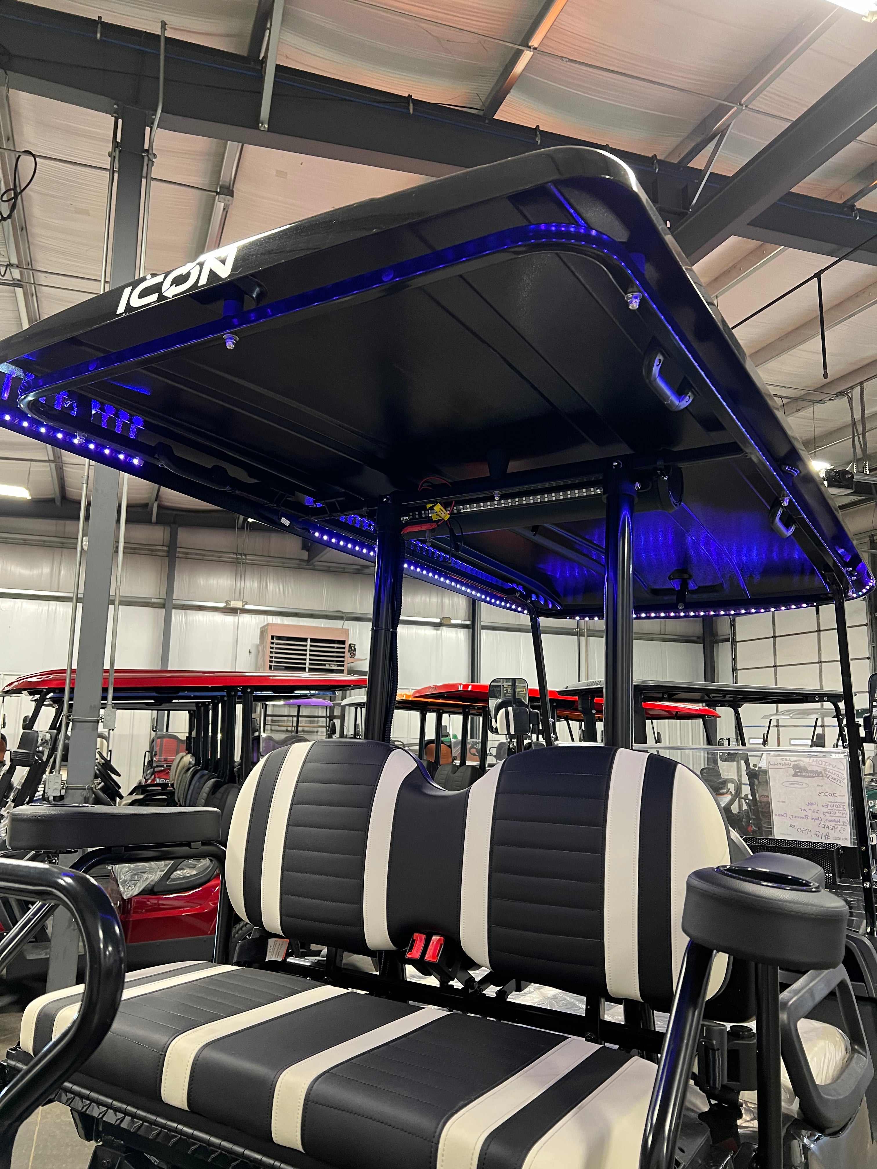 LED Color Changing RGB Golf Cart Roof Lights (Battery Powered)