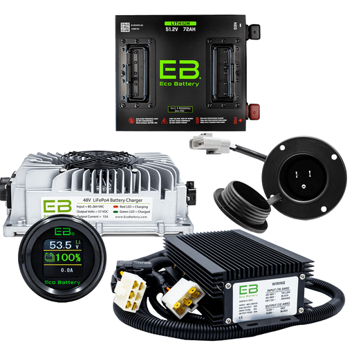 Eco Battery Lithium  Club Car DS 51V 72Ah Bundle