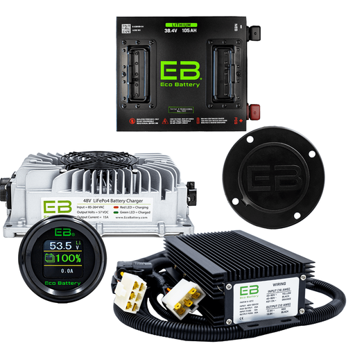Eco Battery Lithium Club Car DS 38V 105Ah Bundle