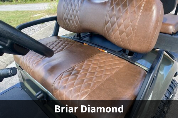 ICON EV Custom Seat Covers Briar Diamond Stitch