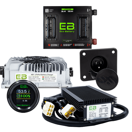 Eco Battery Lithium EZGO Freedom TXT 38V 105Ah Bundle
